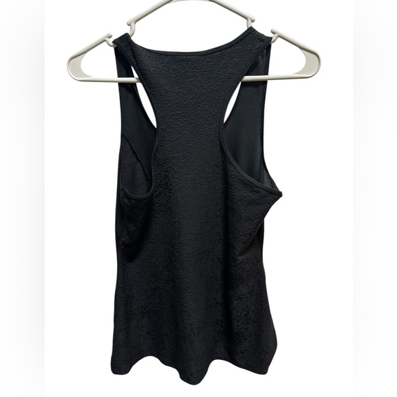 GYMSHARK BLACK OPEN FRONT TIE TANK TOP - Picture 3 of 4